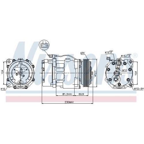 A/C COMPR TRANSPORTER T4 90-03