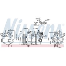 A/C COMP BMW 3-SERIES E90  05-