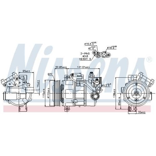 A/C COMP BMW 3-SERIES E90  05-