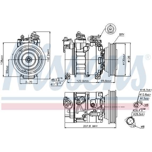 A/C COMPRESSOR FIAT MAREA  96-