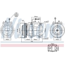 A/C COMPRESSOR  AVENSIS  97-