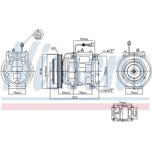 A/C COMPRESSOR  AVENSIS  97-