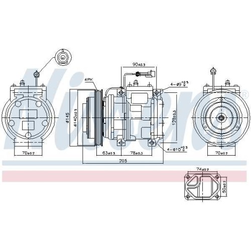 A/C COMPRESSOR  AVENSIS  97-