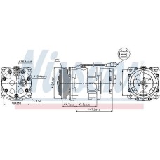 A/C COMPRESSOR PEUG EXPERT 95-