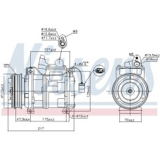 A/C COMPRESSOR BMW 7(E38) 94-