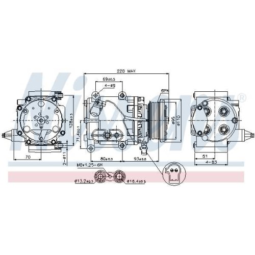 A/C COMPRESSOR FORD MONDEO 00-