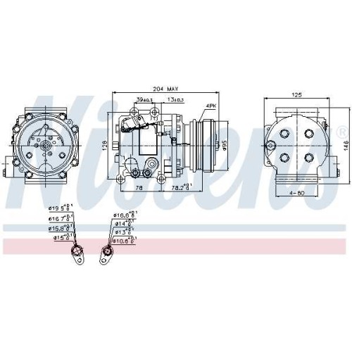 A/C COMPRESSOR MAZDA 323  94-