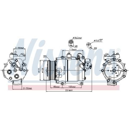 A/C COMPRESSOR HONDA CR-V  06-