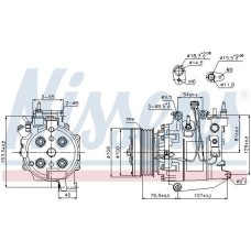 A/C COMPRESSOR HONDA CR-V  07-