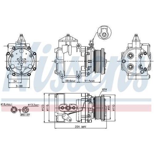 A/C COMPRESSOR MONDEO  96-