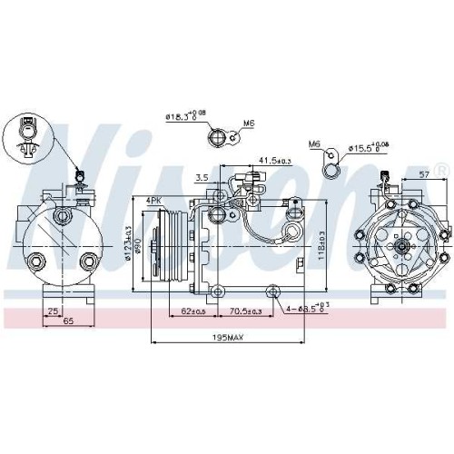 A/C COMPRESS SUZUKI SWIFT 05-