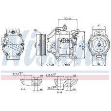 A/C COMPRESSOR COROLLA  01-