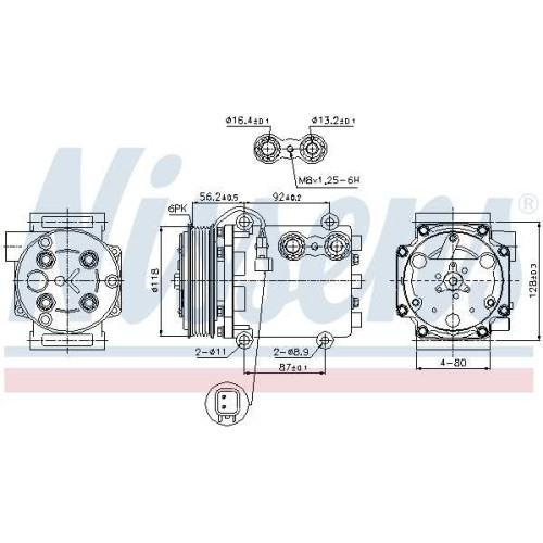 A/C COMPRESSOR FORD FIESTA 08-