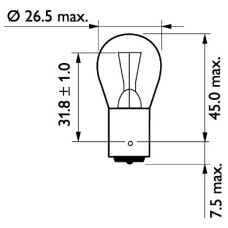 ΛΑΜΠΑ P21W 24V 21W